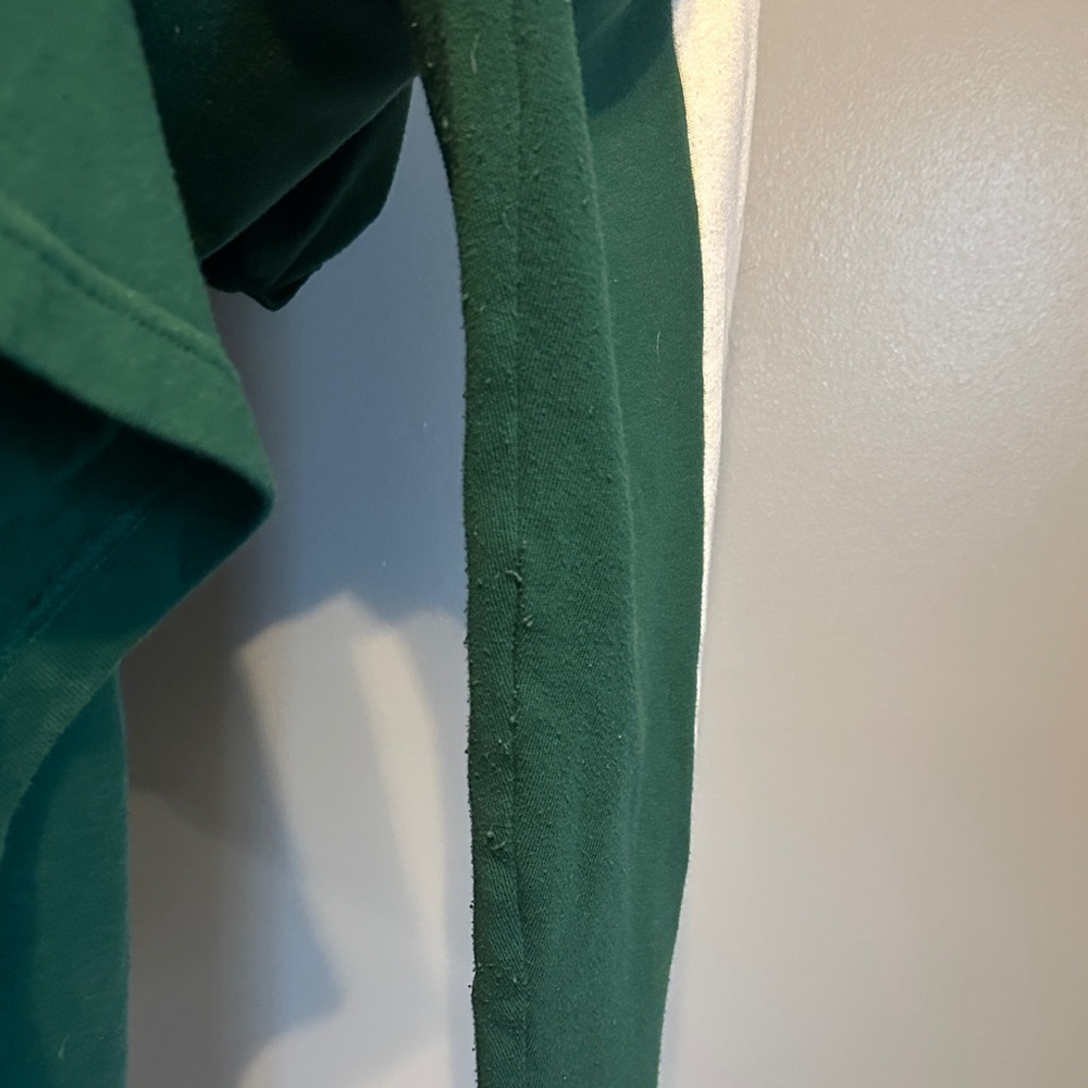 PINK Victoria's Secret MSU Green Hoodie with White Sleeves - Picture 4 of 7